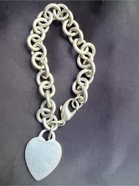 Tiffany & Co. Jewelry - Tiffany & Co. Silver Heart Tag Curb Link Bracelet